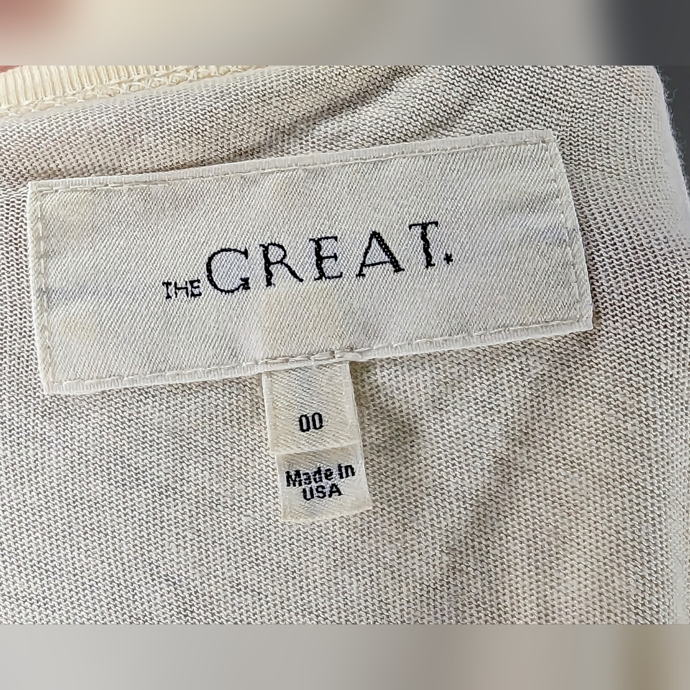 THE GREAT. White Graphic Tee - Picture 5 of 5